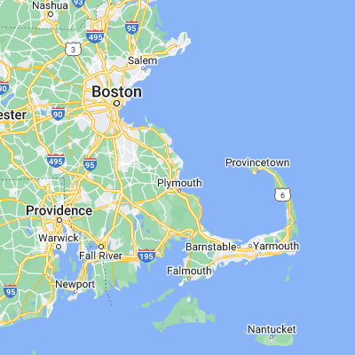 Map showing location of South Duxbury (42.023160, -70.682810)