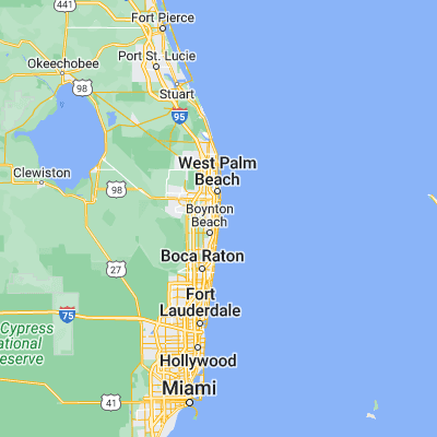 Map showing location of South Palm Beach (26.588960, -80.038650)