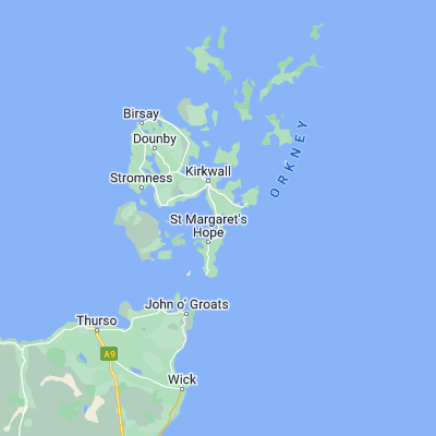 Map showing location of St Mary's Bay (58.888440, -2.912320)