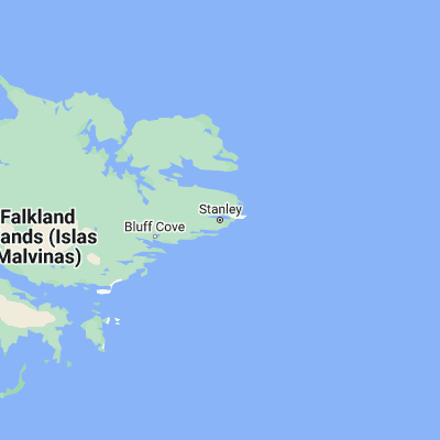 Map showing location of Stanley (-51.700000, -57.850000)