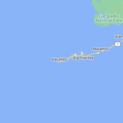 Map showing location of Stock Island (24.567090, -81.738420)