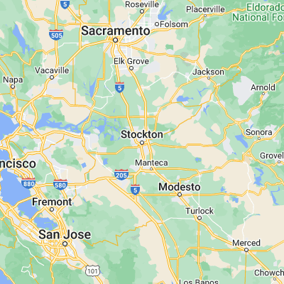 Map showing location of Stockton (37.957700, -121.290780)