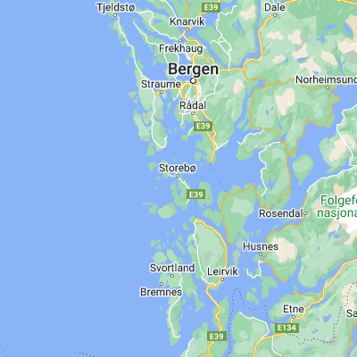 Map showing location of Storebø (60.094850, 5.227050)