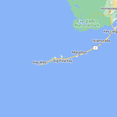 Map showing location of Summerland Key (24.665700, -81.442300)