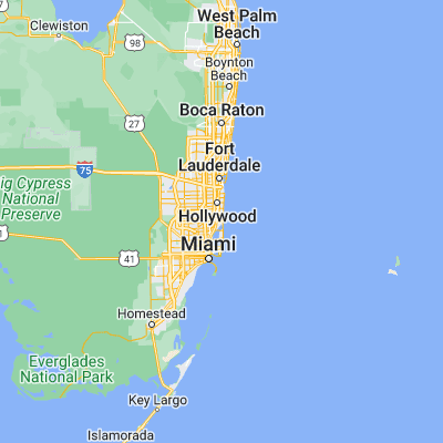 Map showing location of Sunny Isles (25.925370, -80.126710)