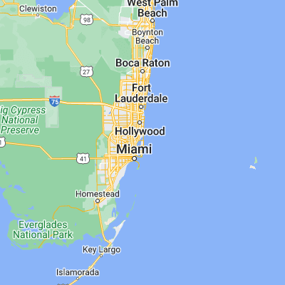 Map showing location of Surfside (25.878430, -80.125600)