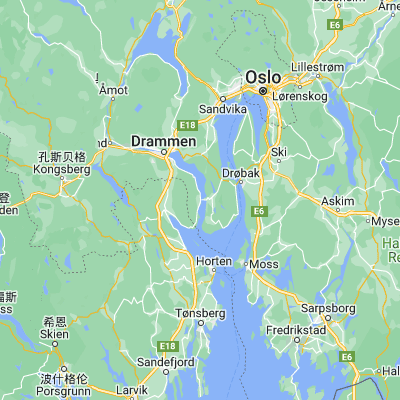 Map showing location of Svelvik (59.613700, 10.408720)