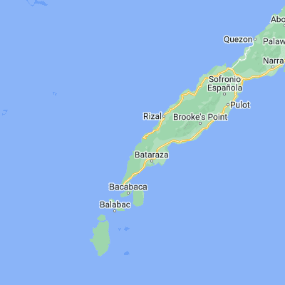 Map showing location of Tagbita (8.675320, 117.339900)