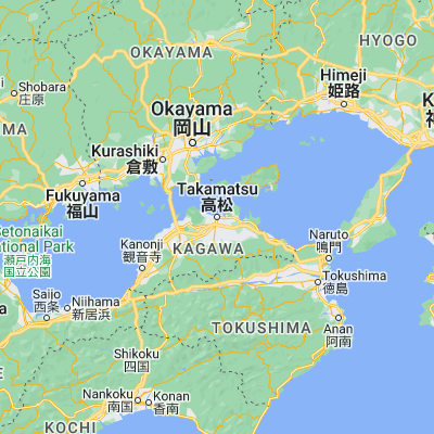 Map showing location of Takamatsu-shi (34.340280, 134.043330)
