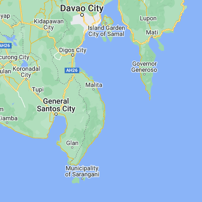 Map showing location of Talagutong (6.264440, 125.667780)