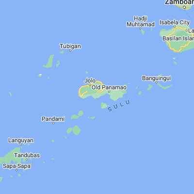 Map showing location of Talipaw (5.910000, 121.094440)