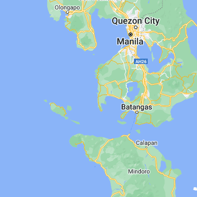 Map showing location of Talisay (13.914840, 120.623260)