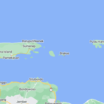 Map showing location of Tanamera (-7.076900, 114.337100)