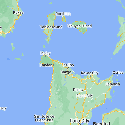 Map showing location of Tangalan (11.778900, 122.263400)