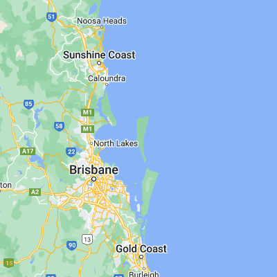 Map showing location of Tangalooma (-27.179450, 153.374290)