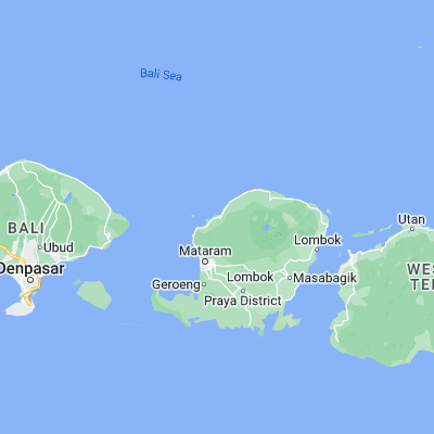 Map showing location of Tanjung (-8.356000, 116.156500)