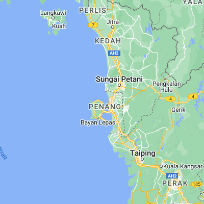 Map showing location of Tanjung Tokong (5.460610, 100.307420)