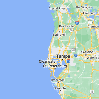 Map showing location of Tarpon Springs (28.146120, -82.756770)