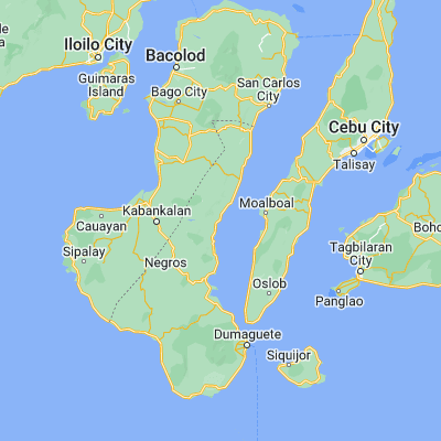Map showing location of Tayasan (9.924000, 123.169900)