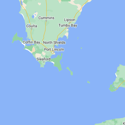 Map showing location of Taylor Island (-34.876540, 136.008090)
