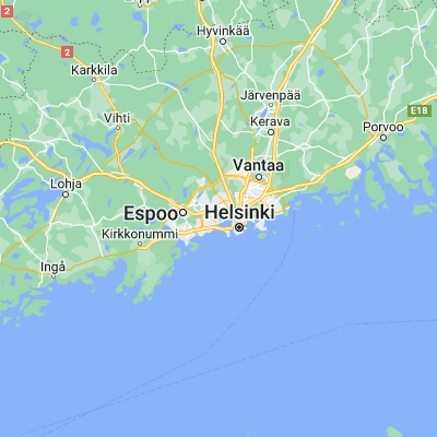 Map showing location of Teekkarikylä (60.189590, 24.835020)