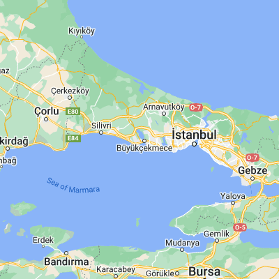 Map showing location of Tepecik (41.029310, 28.549780)