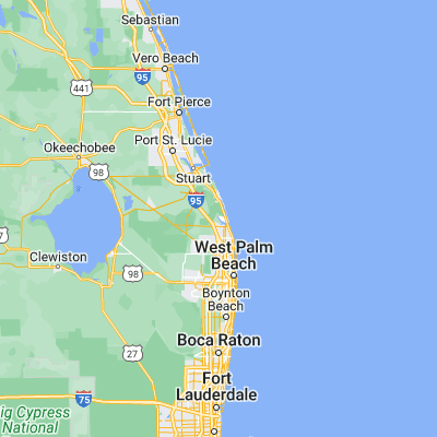 Map showing location of Tequesta (26.968110, -80.128650)