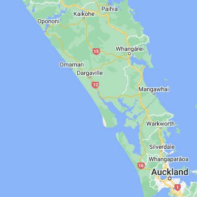 Map showing location of Tikinui (-36.133330, 173.966670)