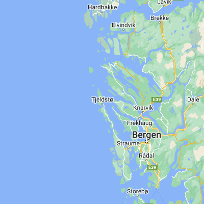 Map showing location of Tjeldstø (60.598610, 4.844210)