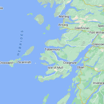 Map showing location of Tobermory (56.621980, -6.072310)