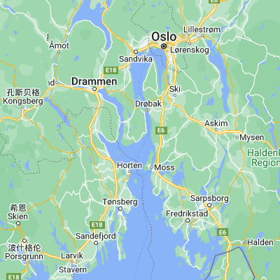 Map showing location of Tofte (59.542750, 10.561380)
