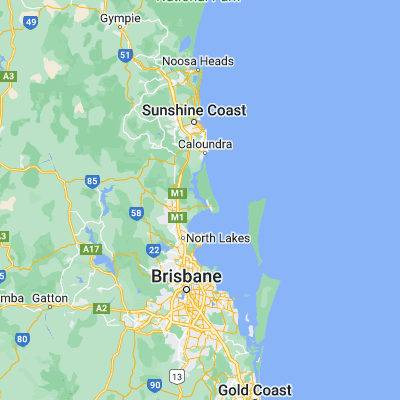 Map showing location of Toorbul (-27.032210, 153.098250)