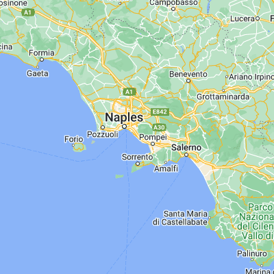 Map showing location of Torre del Greco (40.783920, 14.370800)