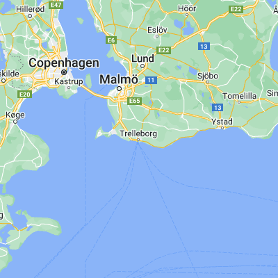 Map showing location of Trelleborg (55.375140, 13.156910)