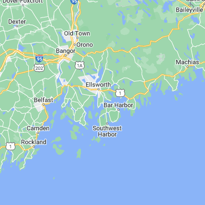 Map showing location of Trenton (44.438970, -68.370020)