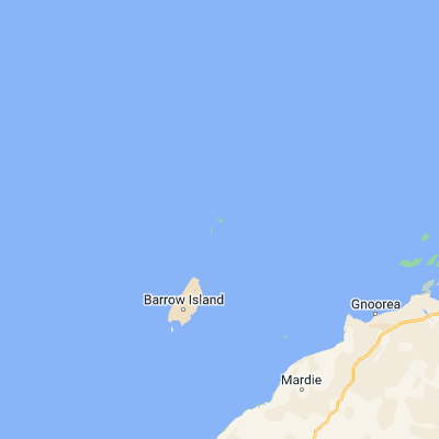 Map showing location of Trimouille Island (-20.394790, 115.563800)