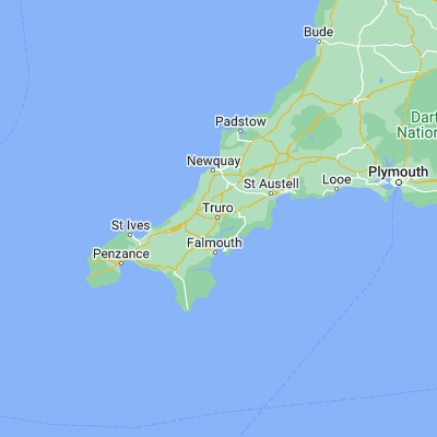 Map showing location of Truro (50.265260, -5.054360)