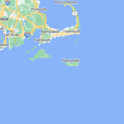Map showing location of Tuckernuck Island (41.300120, -70.257800)