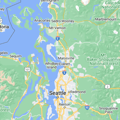 Map showing location of Tulalip (48.068430, -122.291810)