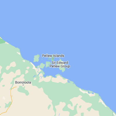 Map showing location of Turtle Islet (-15.587140, 136.961810)