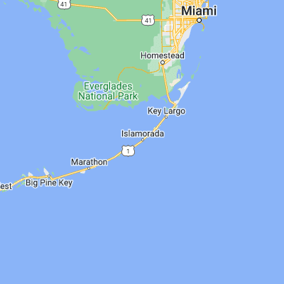 Map showing location of Upper Matecumbe Key (24.914300, -80.638120)
