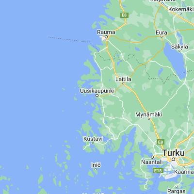 Map showing location of Uusikaupunki (60.800430, 21.408410)