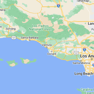 Map showing location of Ventura (34.278340, -119.293170)