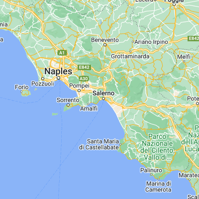 Map showing location of Vietri sul Mare (40.668710, 14.725340)