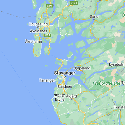 Map showing location of Vikevåg (59.097580, 5.696940)