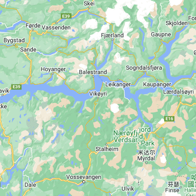 Map showing location of Vikøyri (61.087940, 6.579700)
