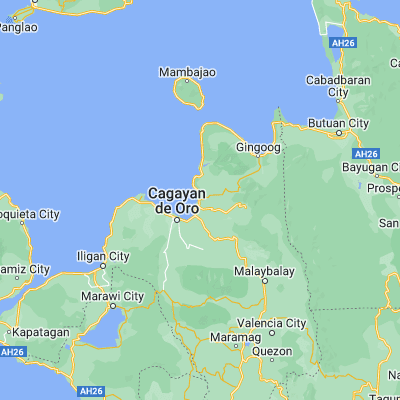 Map showing location of Villanueva (8.588890, 124.775560)
