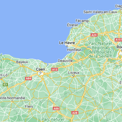 Map showing location of Villers-sur-Mer (49.322640, 0.000270)