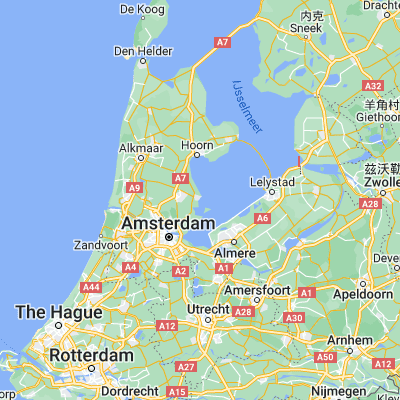 Map showing location of Volendam (52.495000, 5.070830)