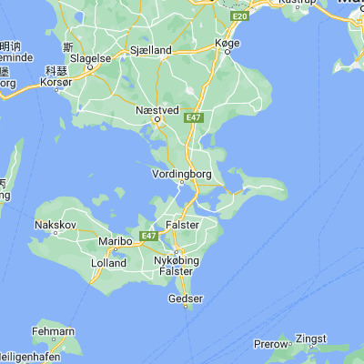 Map showing location of Vordingborg (55.008010, 11.910570)